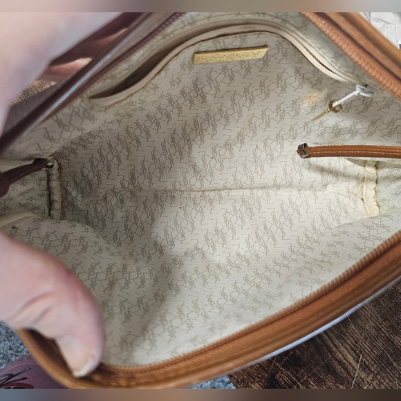 Yves Saint Laurent White and Brown Women's Crossbody Bag - Picture 12 of 12